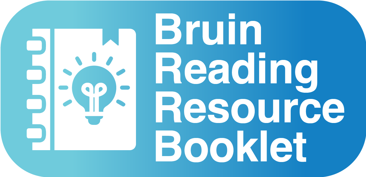 Bruin Reading Resource Booklet button that is linked. 